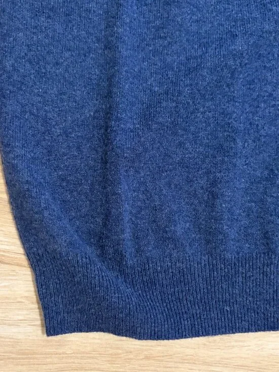 J. Crew Blue 100% Cashmere Crewneck Crew Sweater – Size S / Small - Picture 3 of 8